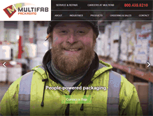 Tablet Screenshot of multifabpackaging.com